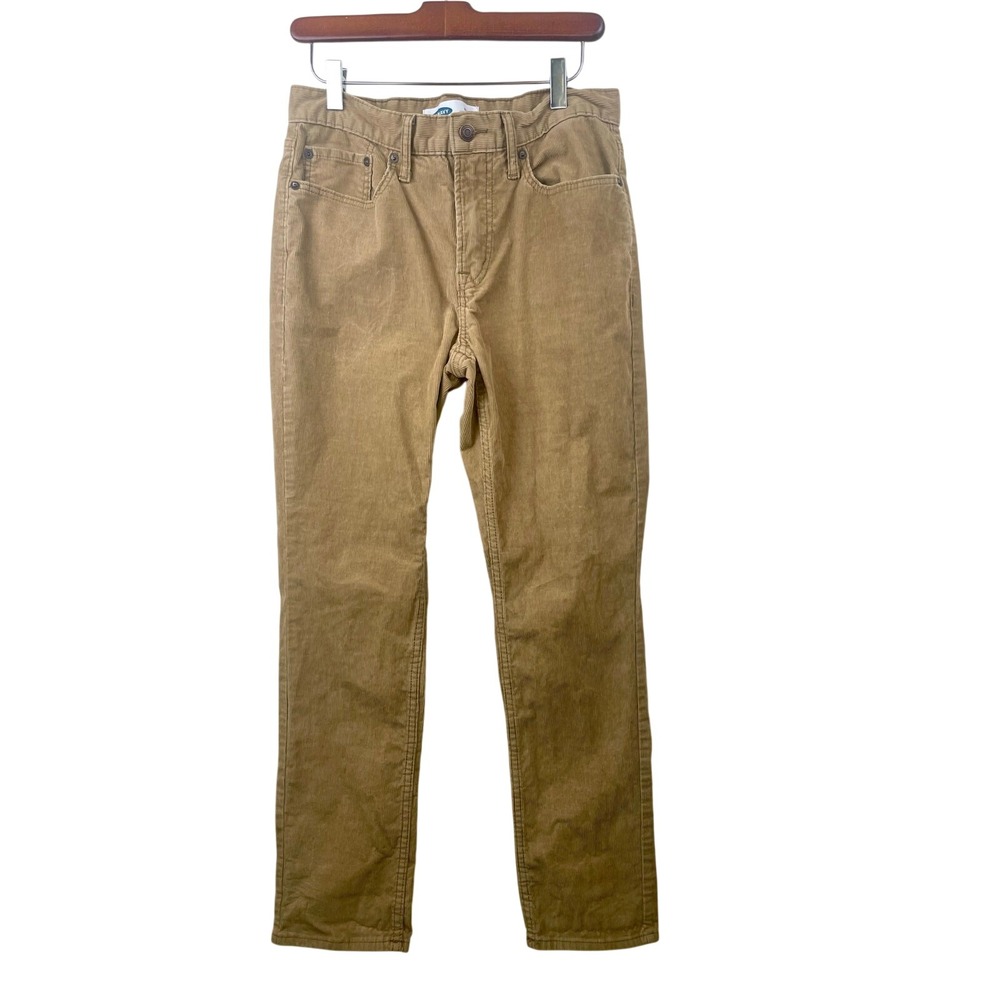 Old Navy Womens Pants Sz‎ 30x30 Corduroy Stretch Boho Brown Grunge Minimalist